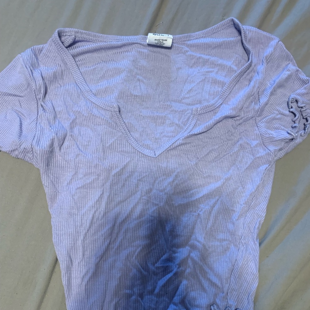 purple crop top from tillys. size xs